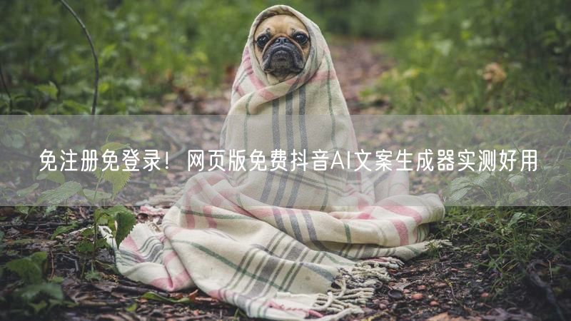 免注册免登录！网页版免费抖音AI文案生成器实测好用