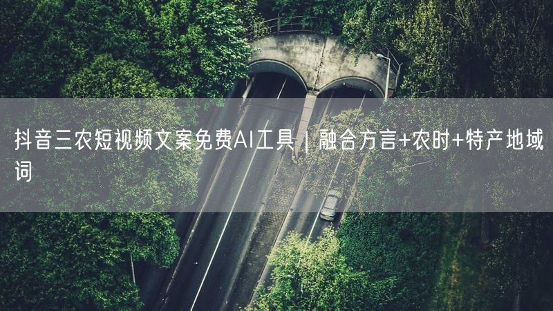 抖音三农短视频文案免费AI工具｜融合方言+农时+特产地域词